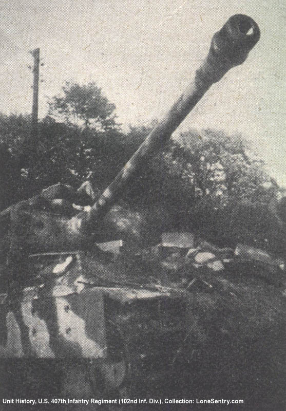 [German Panther Tank captured by U.S. Army]