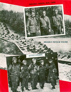 [78 Inf Div: Generals Parker, Rice, Camm; Dragons Teeth in Winter; Battle Awards]